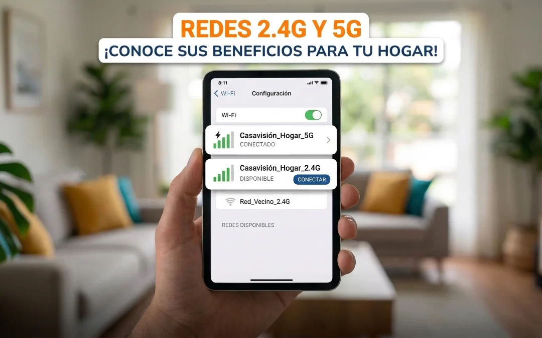 Redes 2.4G y 5G: ¡Conoce sus beneficios para tu hogar!
